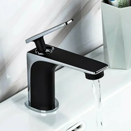 Смеситель для раковины Frap H57 F1057 Черный матовый Хром 