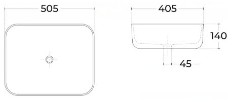 Раковина-чаша Sintesi 51 SIN-LVB-APP-403 Белая 