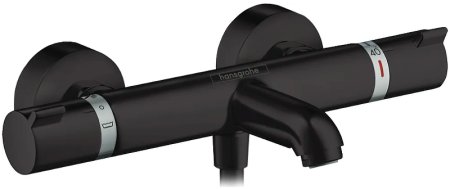 Смеситель для ванны Hansgrohe Ecostat Comfort 13114670 с термостатом Черный матовый 