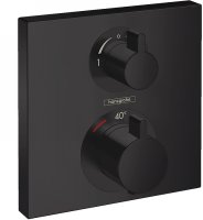 Смеситель для душа Hansgrohe Ecostat Square 15714670 с термостатом Черный матовый
