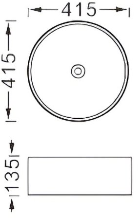 Раковина-чаша Aquatek Европа 41 AQ5558-MW Белая матовая 