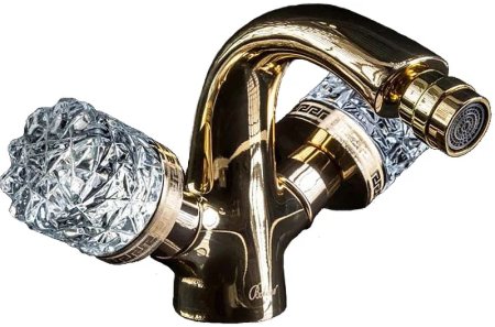 Смеситель для биде Boheme Crystal 296-CRST Золото 