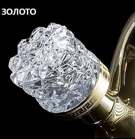 Смеситель для биде Boheme Crystal 296-CRST Золото 