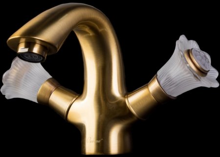 Смеситель для раковины Boheme Camelia 311 Бронза 