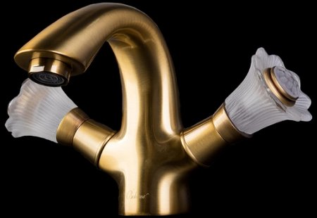 Смеситель для раковины Boheme Camelia 311 Бронза 