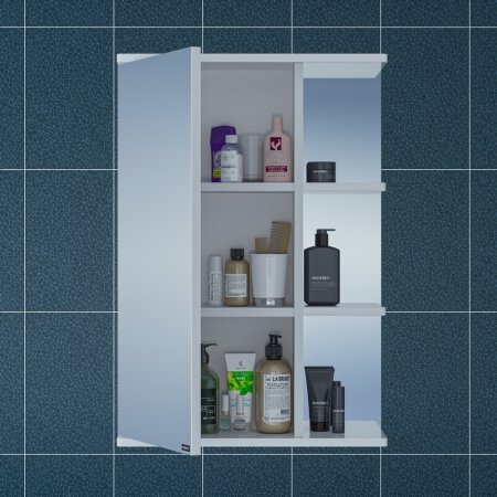 Зеркало-шкаф Санта Ника 50 фацет, левый 