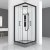 Душевая кабина Black&White Galaxy 8002900 с гидромассажем профиль Черный задняя стенка Белая 