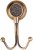 Двойной крючок Boheme Royal Cristal 10926-BR-B Бронза 