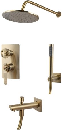 Душевая система Bronze de Luxe 1760'S 6630CG Золото матовое 