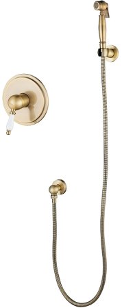 Гигиенический душ со смесителем Kaiser Vincent 31017-1 Бронза 
