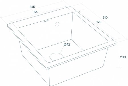 Мойка кухонная Paulmark Zemar PM104651-QU кварц 
