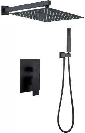 Душевая система Berges Ventas 2S Black 073002 Черная матовая 