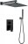 Душевая система Berges Ventas 2S Black 073002 Черная матовая 