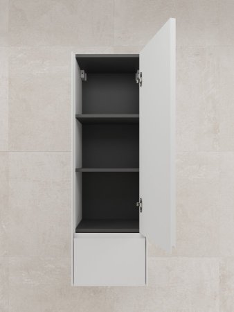 Пенал "ЛИМА" 36, подвесной, 1 ящик, PLUS, эмаль, белый матовый 