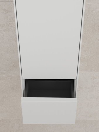 Пенал "ЛИМА" 36, подвесной, 1 ящик, PLUS, эмаль, белый матовый 