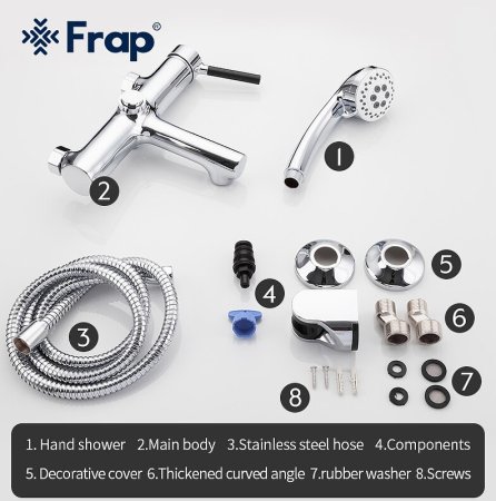 Смеситель для ванны Frap H44 F3244 Хром 