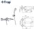 Смеситель для ванны Frap H44 F3244 Хром 