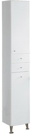 Шкаф пенал Aquaton Домус 32 R 1A122003DO01R с бельевой корзиной Белый 