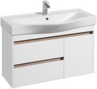 Тумба под раковину Aquaton Нортон 100 1A249001NT010 подвесная Белая глянцевая