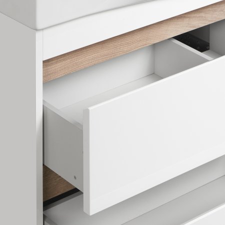 Тумба под раковину Aquaton Нортон 100 1A249001NT010 подвесная Белая глянцевая 