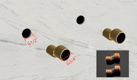 Душевая система Gappo G2418 Хром 