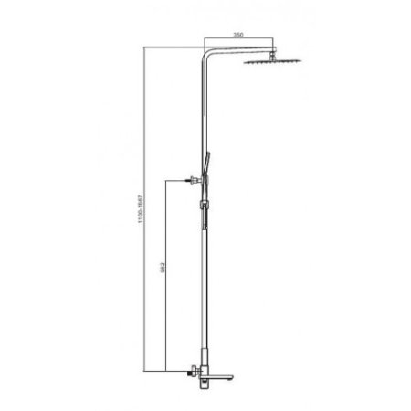 Душевая система Gappo G2418 Хром 