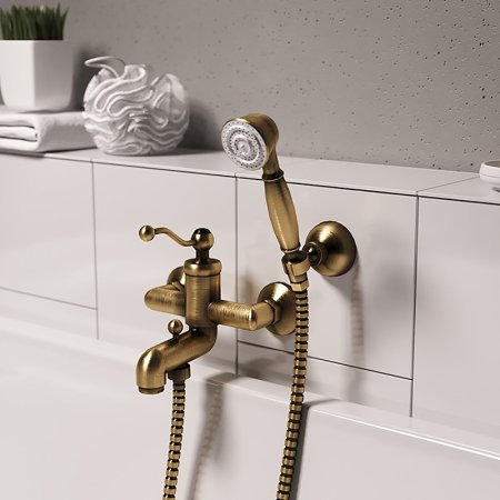 Смеситель для ванны Paini Duomo 88F3105KM Старая бронза 