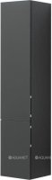 Шкаф-пенал для ванной Aquanet Алвита 35 L серый антрацит