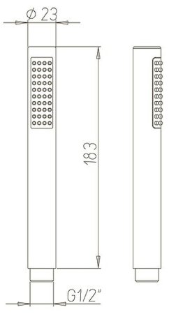 Ручной душ Paini Arena/Le Mans 92CR155 Хром 