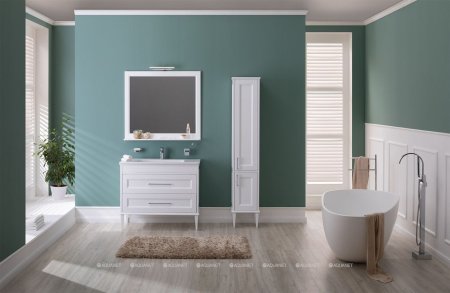 Зеркало Aquanet Бостон М 100 белый 