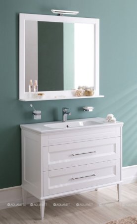 Зеркало Aquanet Бостон М 100 белый 