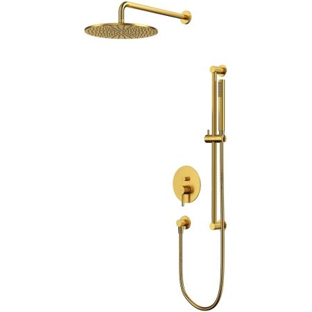Душевая система Whitecross Y brushed gold YSET05GLB Брашированное золото 