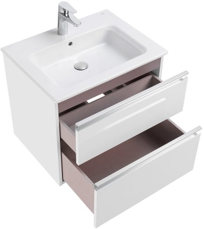 Тумба под раковину Roca The Gap 60 A857397806 подвесная Белый глянец 