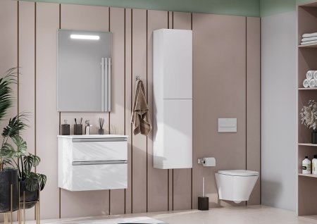 Тумба под раковину Roca The Gap 60 A857397806 подвесная Белый глянец 