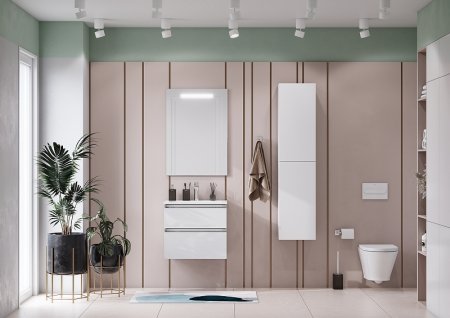 Тумба под раковину Roca The Gap 60 A857397806 подвесная Белый глянец 