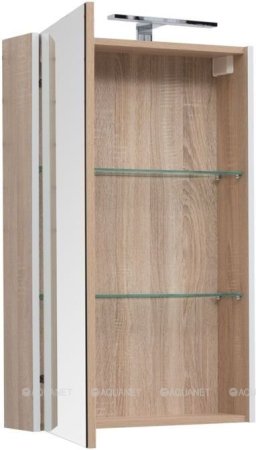 Зеркало-шкаф Aquanet Августа 58 дуб сонома 