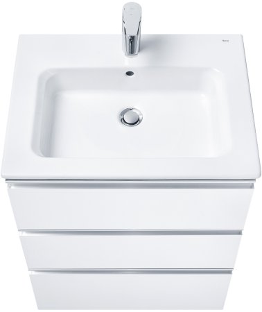 Тумба под раковину Roca The Gap 60 A857404806 подвесная Белый глянец 