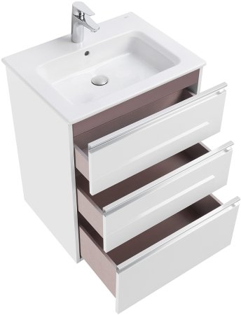 Тумба под раковину Roca The Gap 60 A857404806 подвесная Белый глянец 