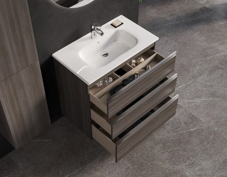 Тумба под раковину Roca The Gap 80 A857406402 подвесная Городской дуб 