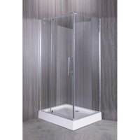 Душевой уголок Esbano ESD-8180 с поддоном 120x80 см, профиль хром, стекло прозрачное