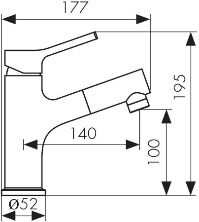 Смеситель для раковины Kaiser Douglas 12111 Хром 