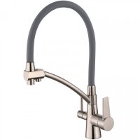 Cмеситель для кухни под фильтр ViEiR V15007-G Сатин/Серый