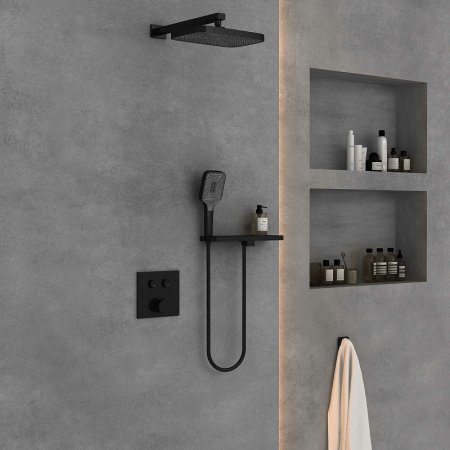 Душевая система Vincea VSFW-4211RMB Черная матовая 