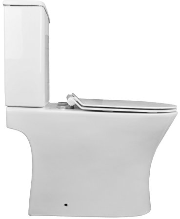 Унитаз компакт Azario Fretta Round AZ-1038A с бачком и сиденьем Микролифт 