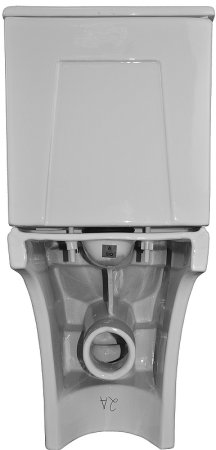 Унитаз компакт Azario Fretta Round AZ-1038A с бачком и сиденьем Микролифт 