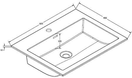 Раковина Vincea 60 VCB-13600W Белая 