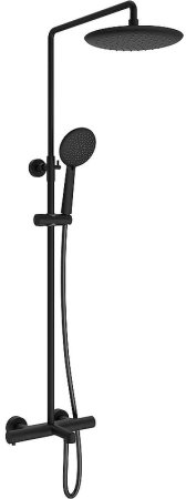 Душевая система Vincea Desire VSFS-1D1TMB с термостатом Черная матовая 