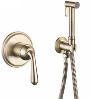 Гигиенический душ со смесителем Rose R0205Q, бронза