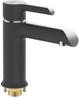 Смеситель для раковины Shevanik S6001H, черный/хром