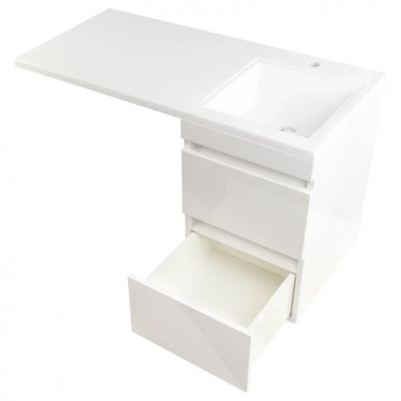 Тумба под раковину Style Line Даллас 100 Люкс Plus подвесная Белая 